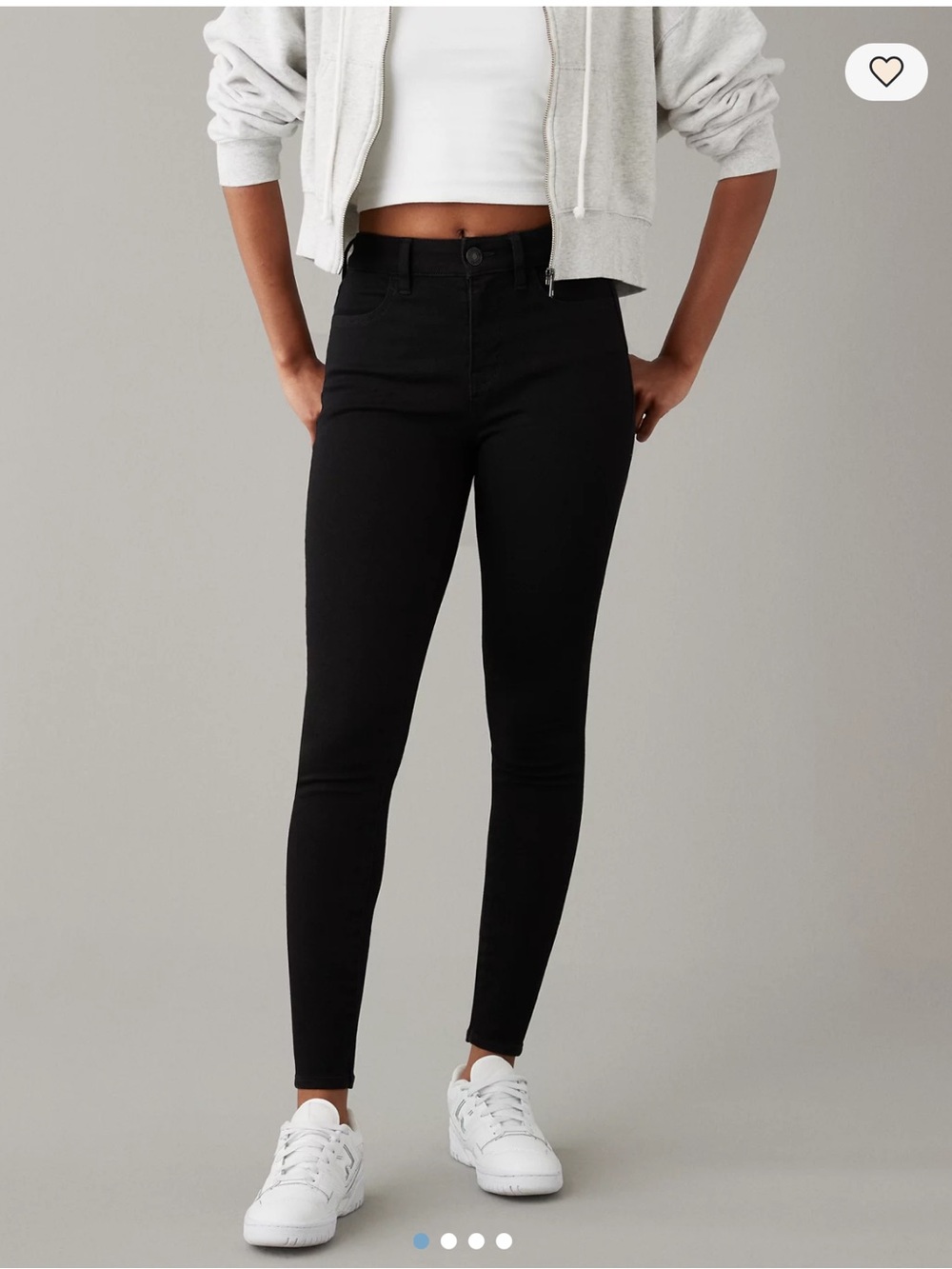 NWT American Eagle Outfitters Black High-Rise Skinny Jeans